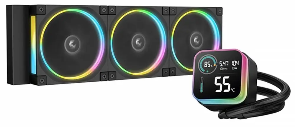 Охолоджувач для процесора DeepCool LQ360 ULTRA ARGB, 360mm, Чорний
