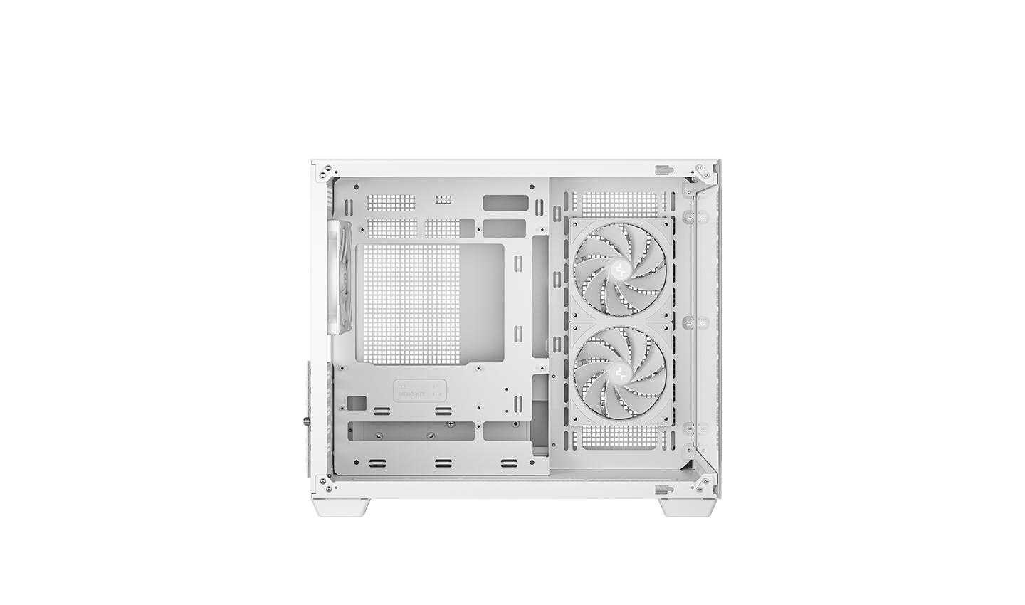 Кутия DeepCool CG330 3F WH ARGB Mini-Tower Case