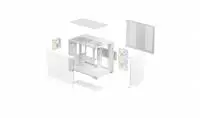 Кутия DeepCool CG330 3F WH ARGB Mini-Tower Case