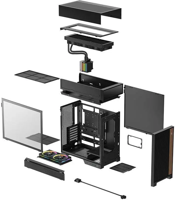Кутия DeepCool CL660 Mid-Tower Case Black - R-CL660-BKNNA0-G-1