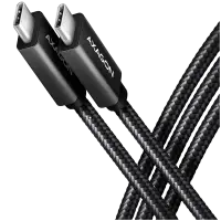 Кабел Axagon USB Type-C to USB Type-C, Data and charging USB 480Mbps cable length 2 m. PD 240W, 5A. Black braided