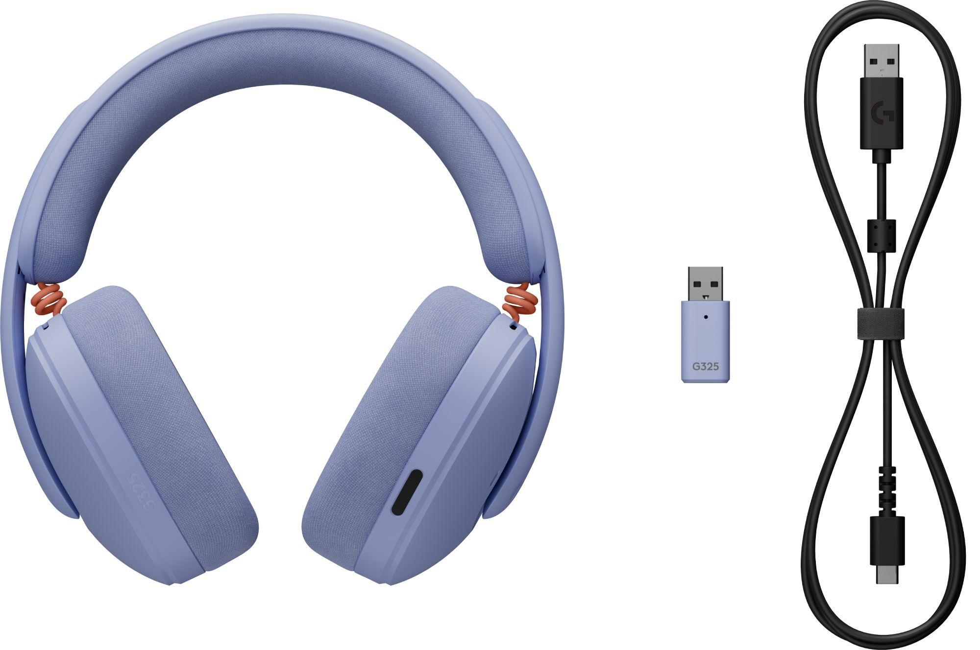 Геймърски слушалки Logitech G325 Ligthspeed Wireless, Микрофон, Лилав
