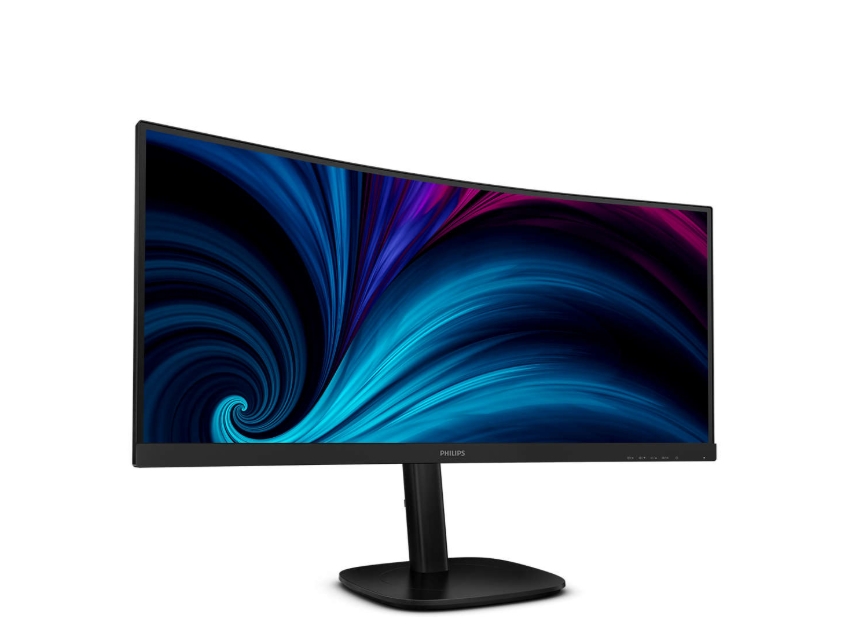Монитор Philips 34B2U3600C, 34" Curved 1500R, VA, WLED, 3440x1440@120Hz, 4ms GtG, Adaptive Sync, FlickerFree, SoftBlue, 5Wx2, HDMI, DP, USB hub