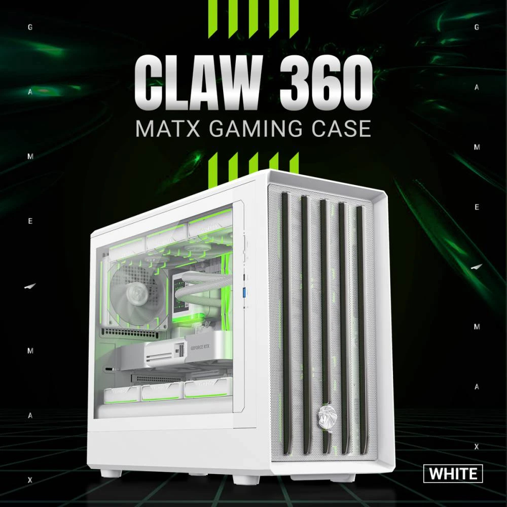 Кутия Gamemax CLAW 360 WH Case mATX