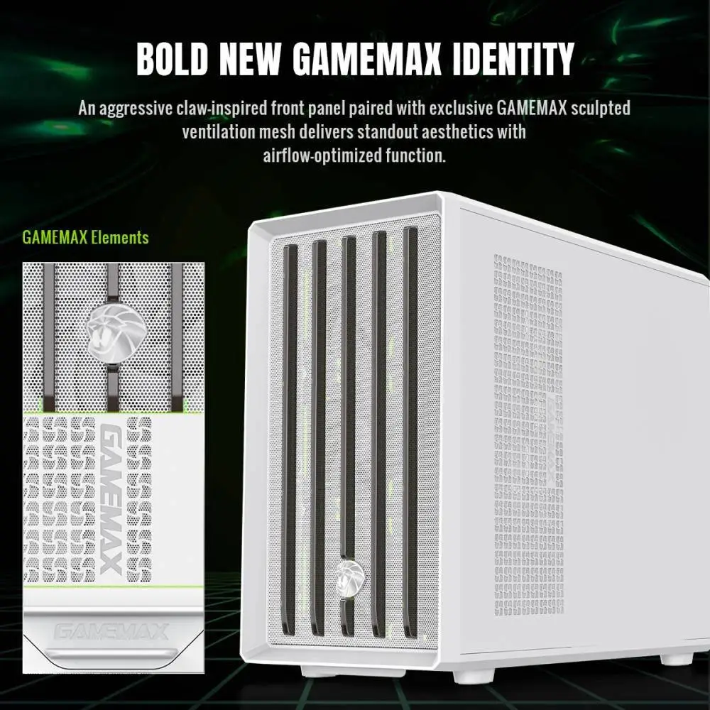 Кутия Gamemax CLAW 360 WH Case mATX