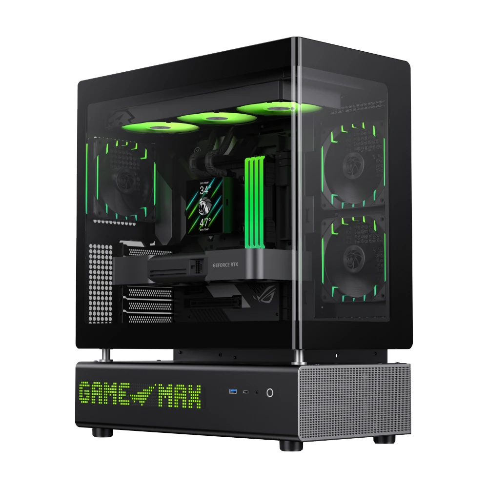Кутия Gamemax N90 BG Case ATX ARGB, Modular Dual-Chamber