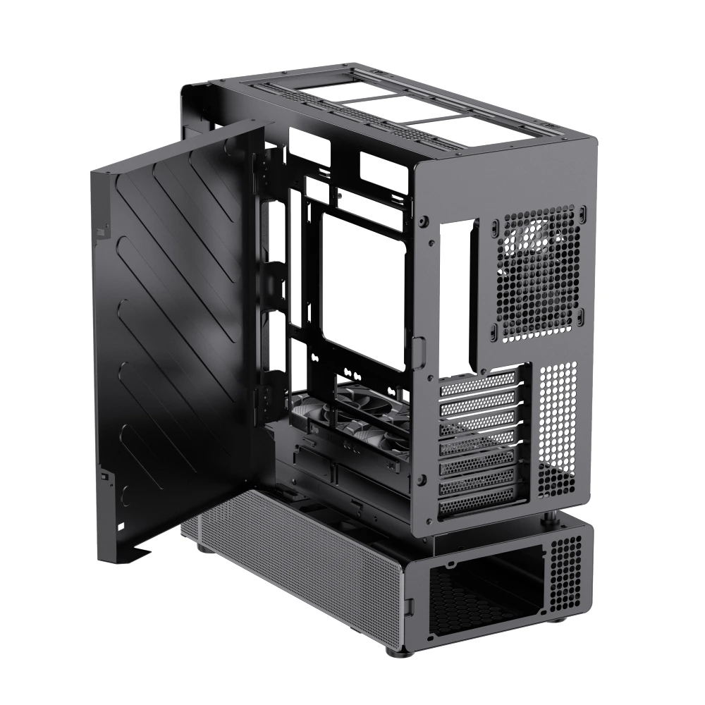 Кутия Gamemax N90 BG Case ATX ARGB, Modular Dual-Chamber