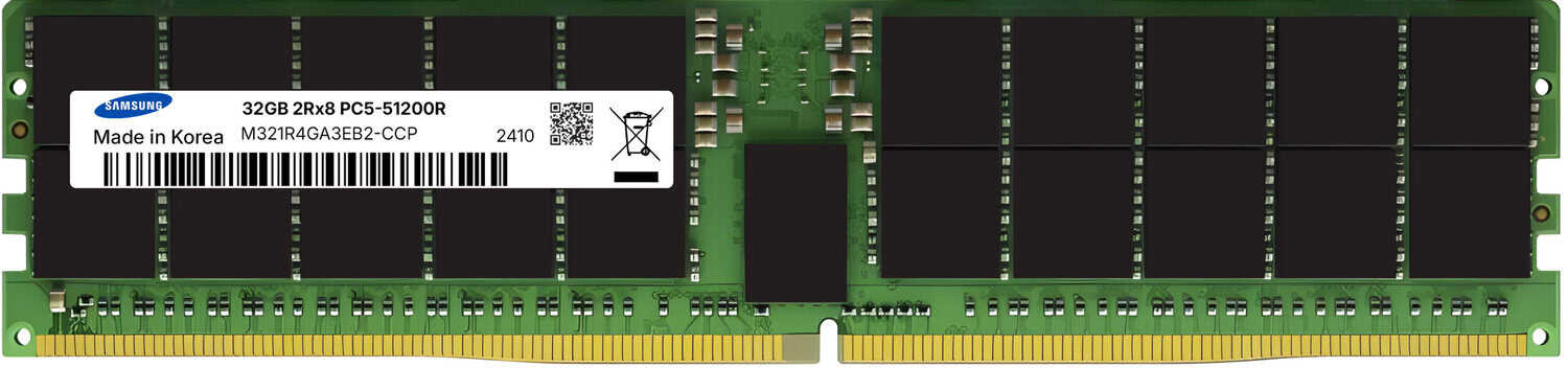Памет SAMSUNG Server 32GB DDR5 6400 Mhz RDIMM 1.1V - M321R4GA3EB2-CCP