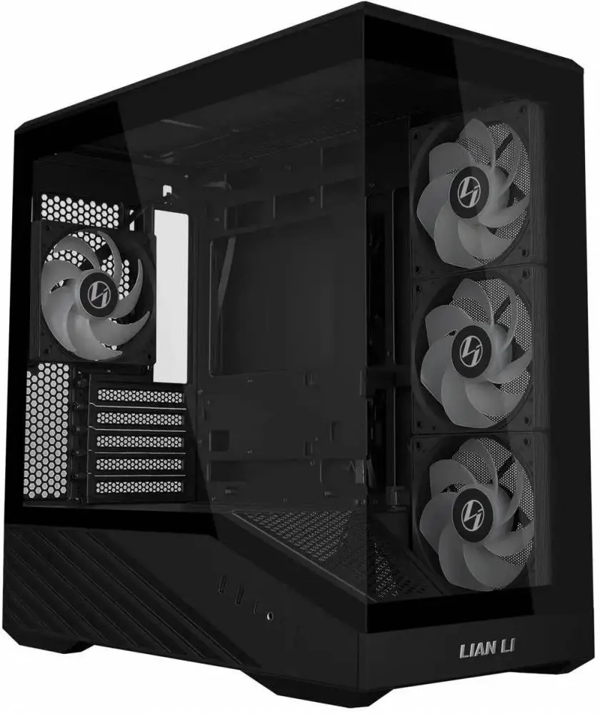 Кутия Lian Li Vector V100 MINI ARGB Mid-Tower, Tempered Glass - Black