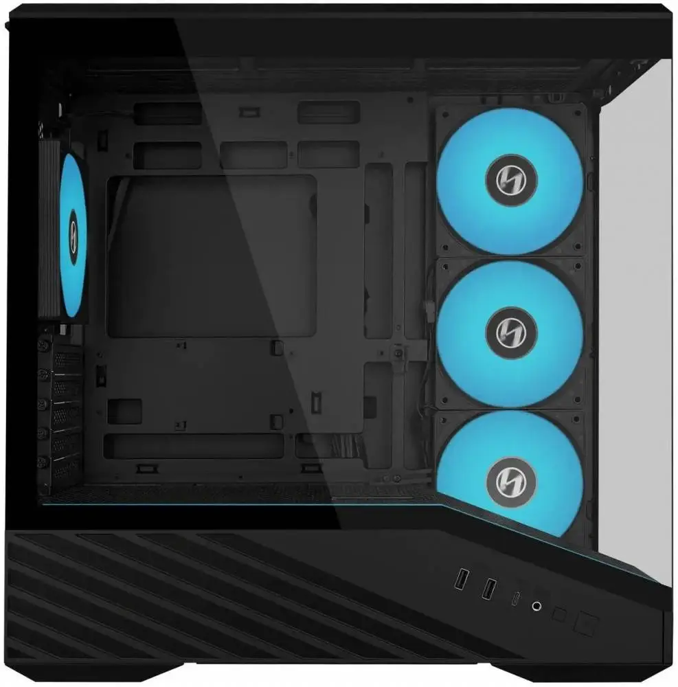 Кутия Lian Li Vector V100 MINI ARGB Mid-Tower, Tempered Glass - Black