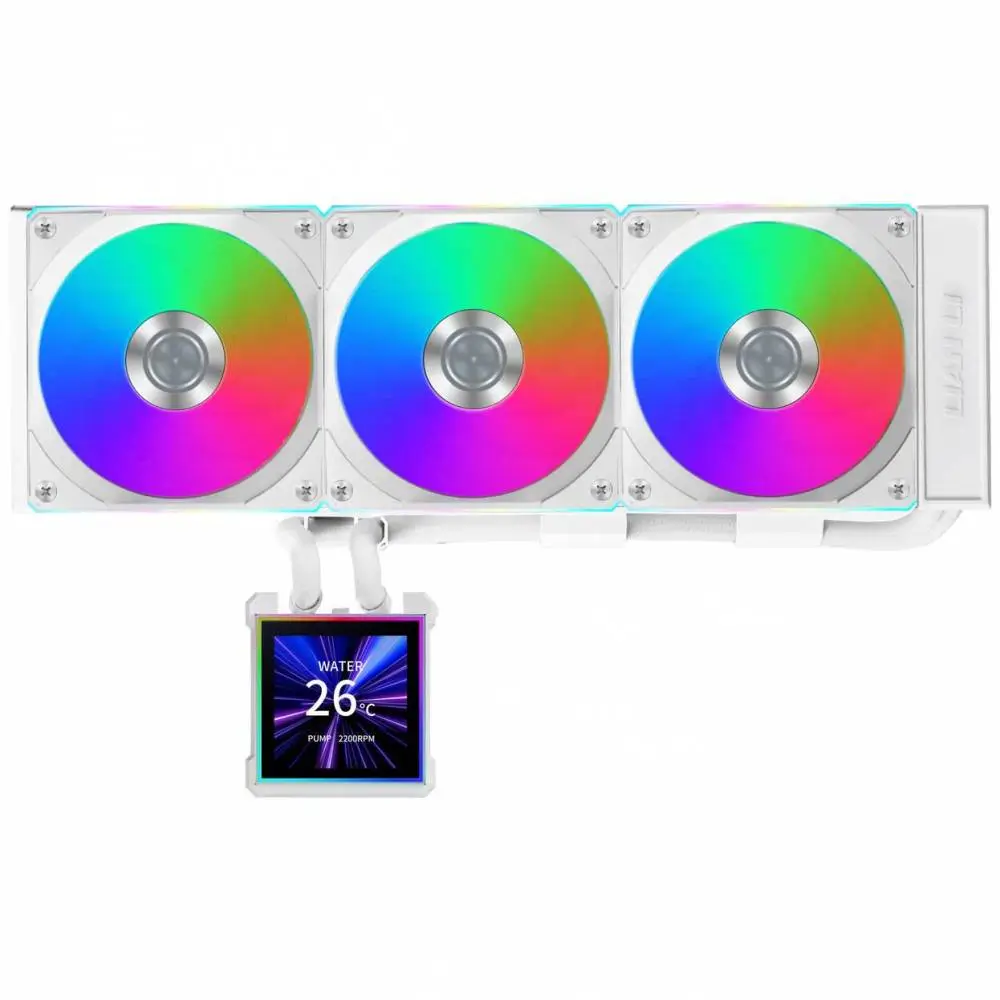 Refroidisseur de processeur Lian Li HydroShift II LCD-S 360CL RGB - Blanc