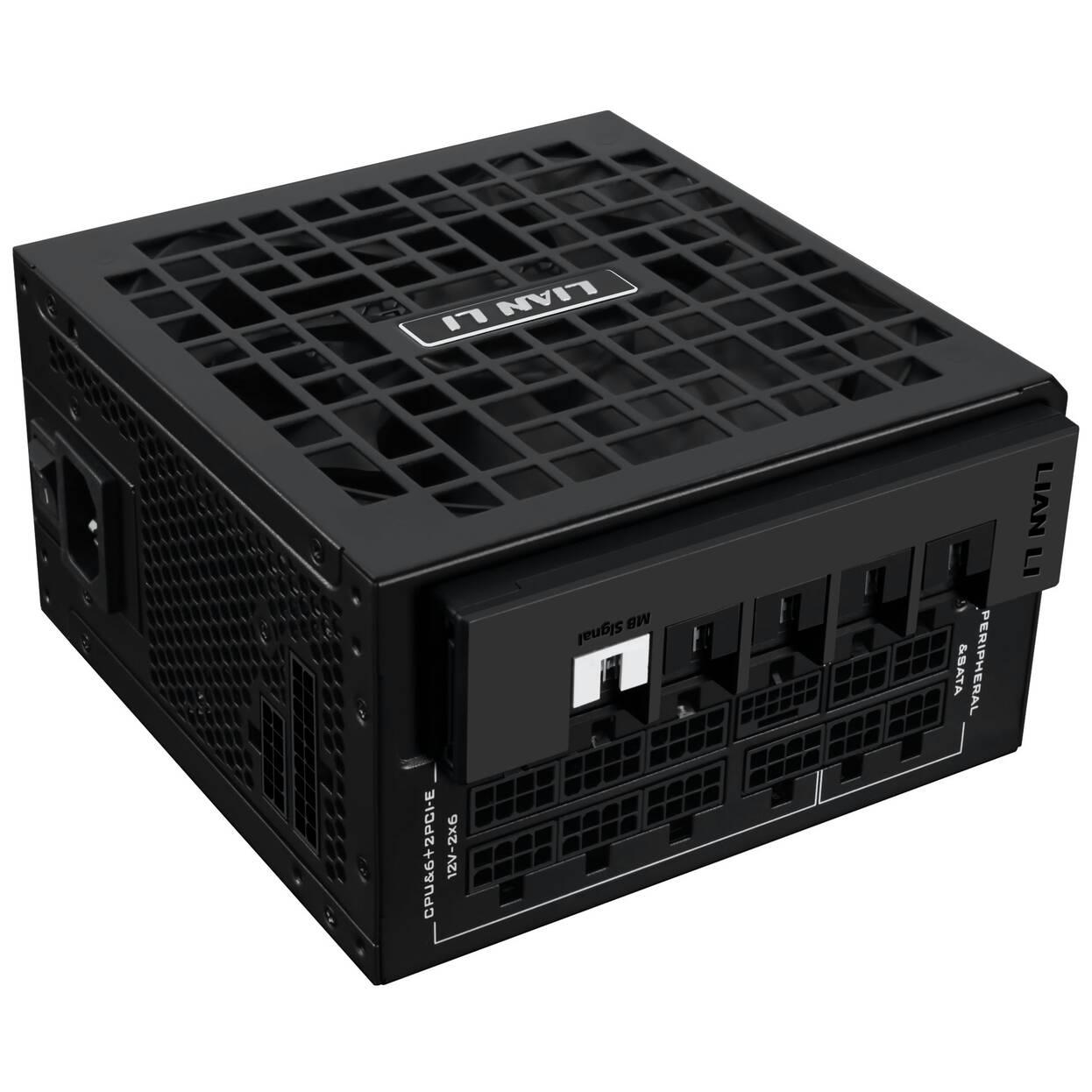 Захранване Lian Li RS 1200W 80 Plus Gold PCIe 5.1, ATX 3.1, RS Hub - Черно