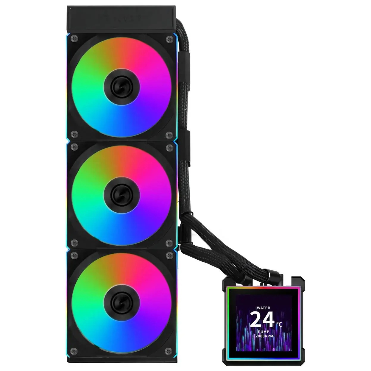 Охладител за процесор Lian Li HydroShift II LCD-S 360CL RGB - Черен