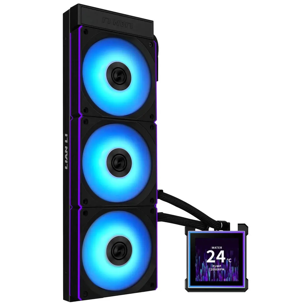 Охладител за процесор Lian Li HydroShift II LCD-S 360CL RGB - Черен