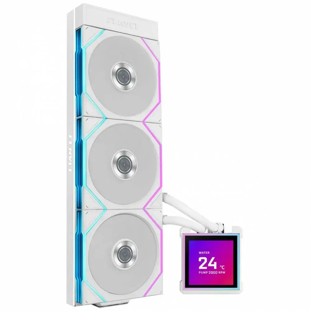 Refroidisseur de processeur Lian Li HydroShift II LCD-S 360TL RGB - Blanc