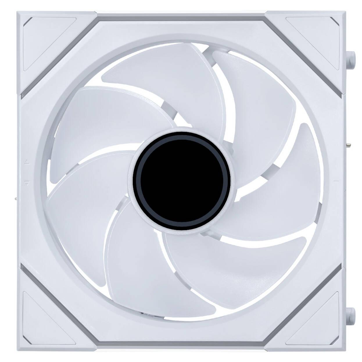 Вентилатор Lian Li UNI FAN SL-INF Wireless ARGB PWM - Reverse Blade, 120 mm Бял
