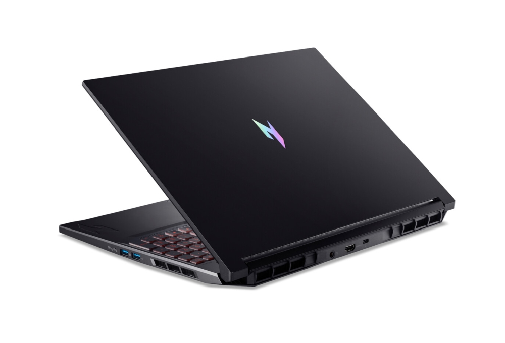Лаптоп Acer Nitro V16, Intel  Core 9 270H(14C/20T, up to 5.80 GHz, 24MB),16" WQXGA (2560X1600) IPS 180Hz, 16GB DDR5, (1 slot free), 1000GB PCIe NVMe SSD, RTX 5070 8GB GDDR7 , WiFi 6, BT.5.2, HD Cam, Micro SD card, KB Backlit, Linux , Shale Black