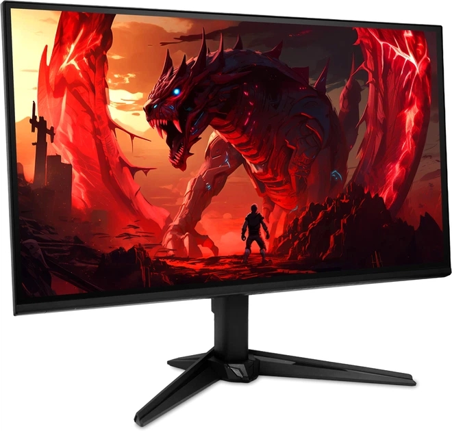 Монитор Acer Nitro QG241YP6bmipx, 23.8'' FHD (1920x1080) IPS, ZeroFrame, 144Hz, 1ms(VRB), HDMI, DP, Audio out, Speakers, AMD FreeSync, Black