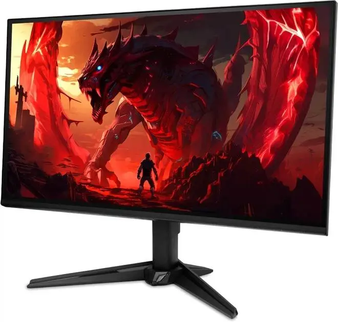 Монитор Acer Nitro QG241YP6bmipx, 23.8'' FHD (1920x1080) IPS, ZeroFrame, 144Hz, 1ms(VRB), HDMI, DP, Audio out, Speakers, AMD FreeSync, Black