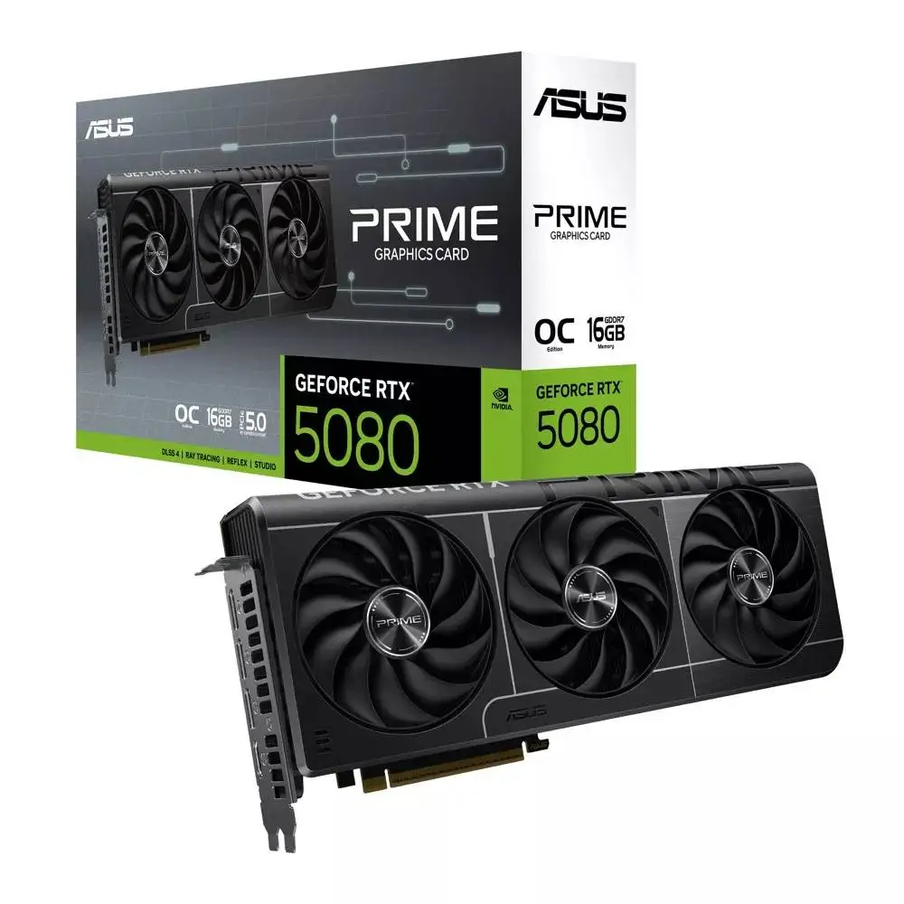 Видео карта ASUS PRIME GeForce RTX 5080 16GB GDDR7 OC Edition - 90YV0LX0-M0NA00