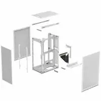 Кутия Ssupd Meshlicious Full Mesh PCIE 4.0 Edition Mini-ITX Case - White