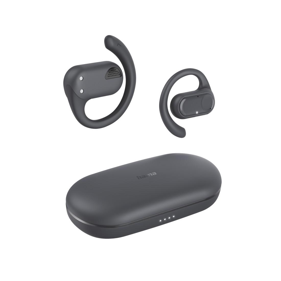 Hama Блутут слушалки „Spirit Open“, OWS отворени уши, True Wireless, приложение, черни
