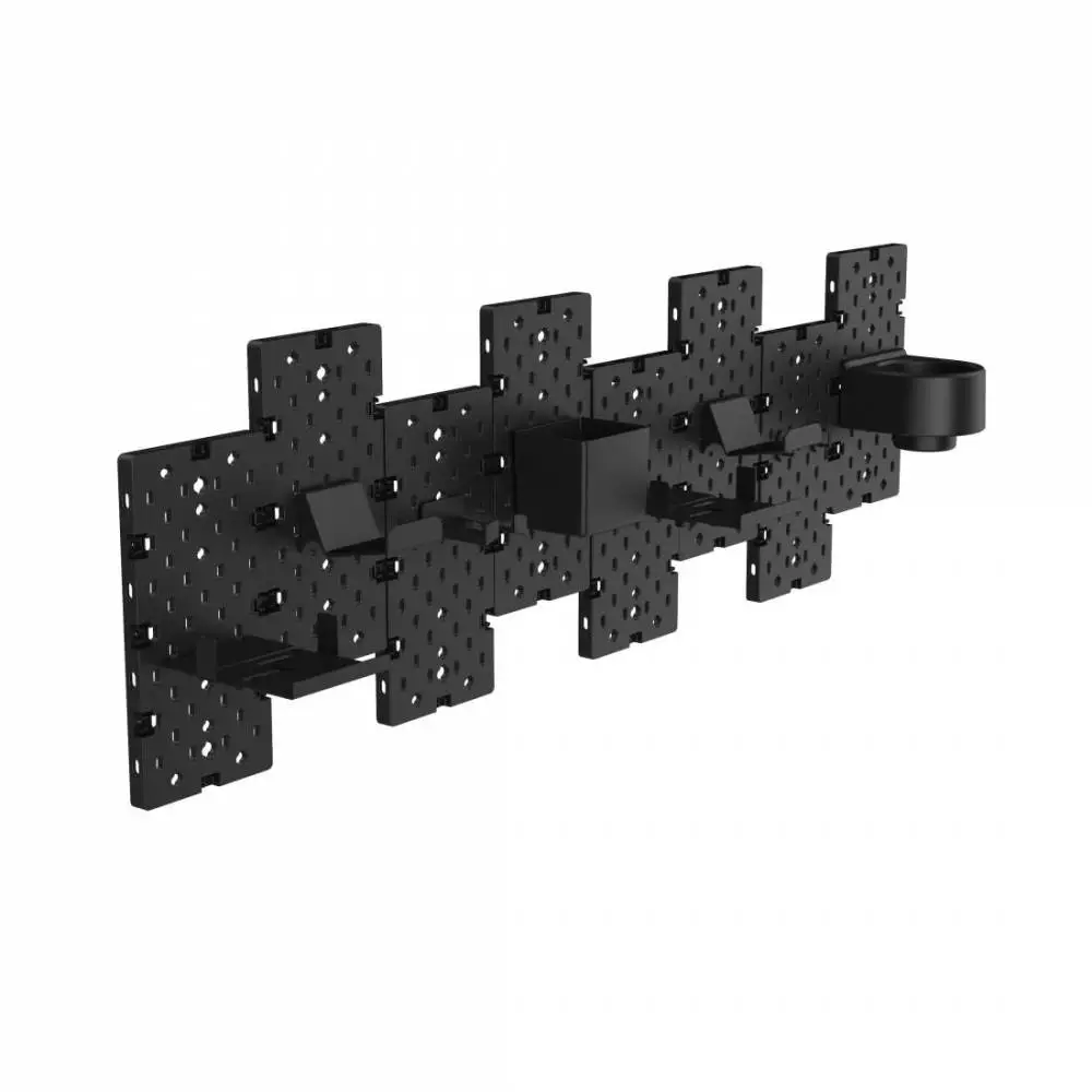 uRage модулен комплект Peg Board, монтаж на стена/маса, черен