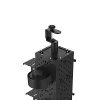 uRage модулен комплект Peg Board, монтаж на стена/маса, черен