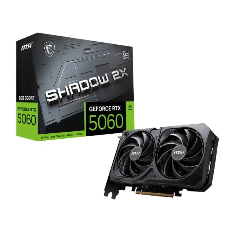 Видео карта MSI GeForce RTX 5060 8G SHADOW 2X OC MAX - 912-V537-095