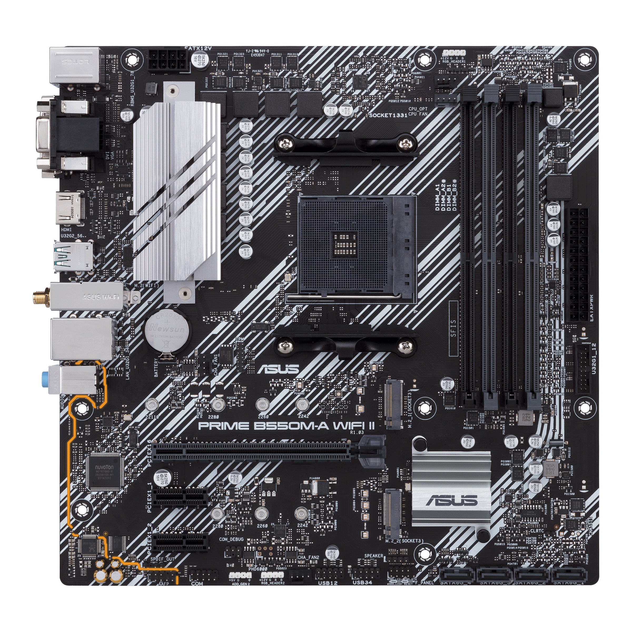 Дънна платка ASUS Prime B550M-A WIFI II AM4