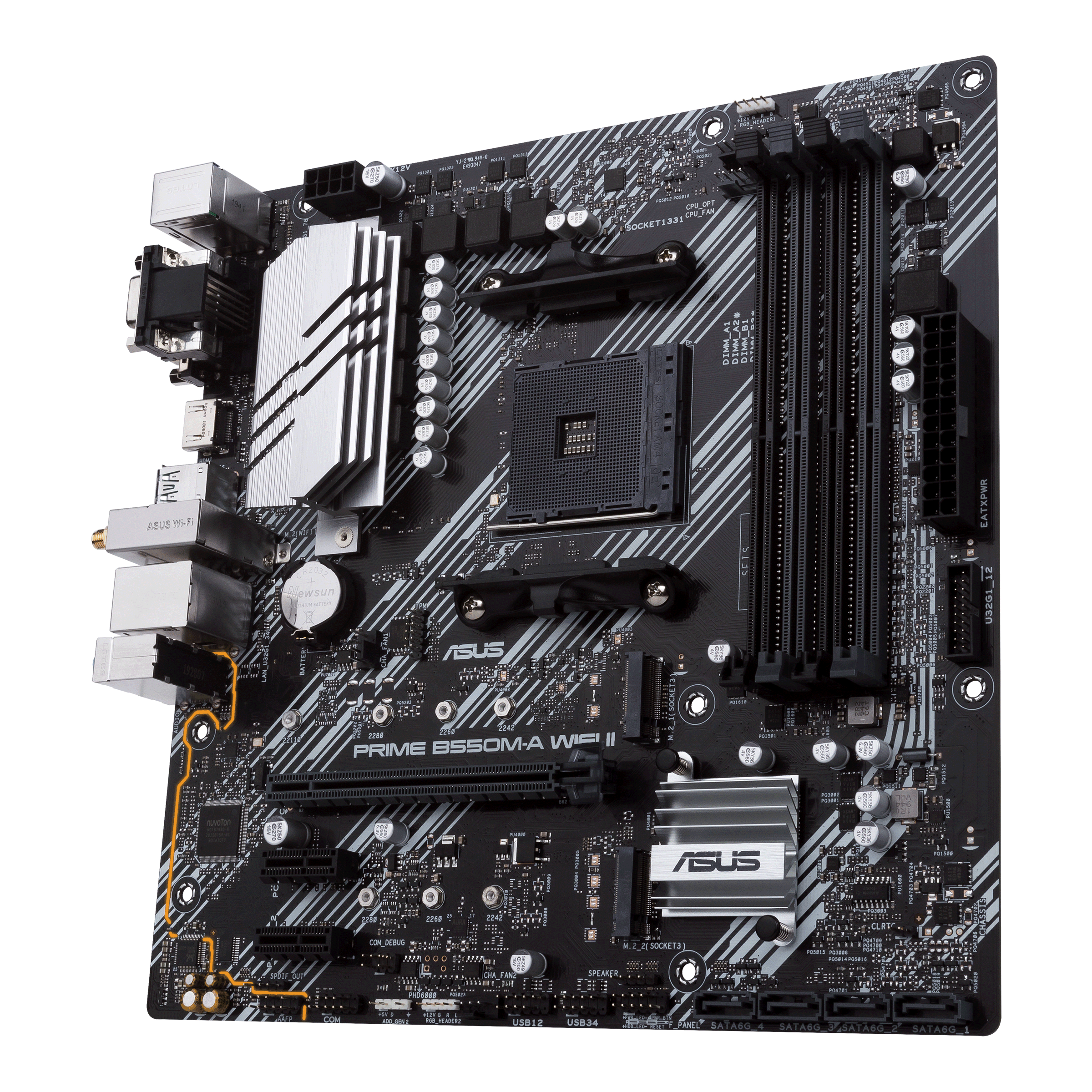 Дънна платка ASUS Prime B550M-A WIFI II AM4
