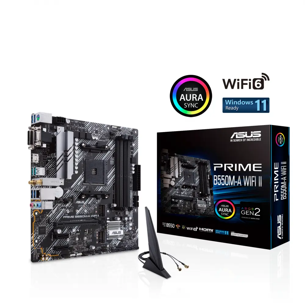 Дънна платка ASUS Prime B550M-A WIFI II AM4