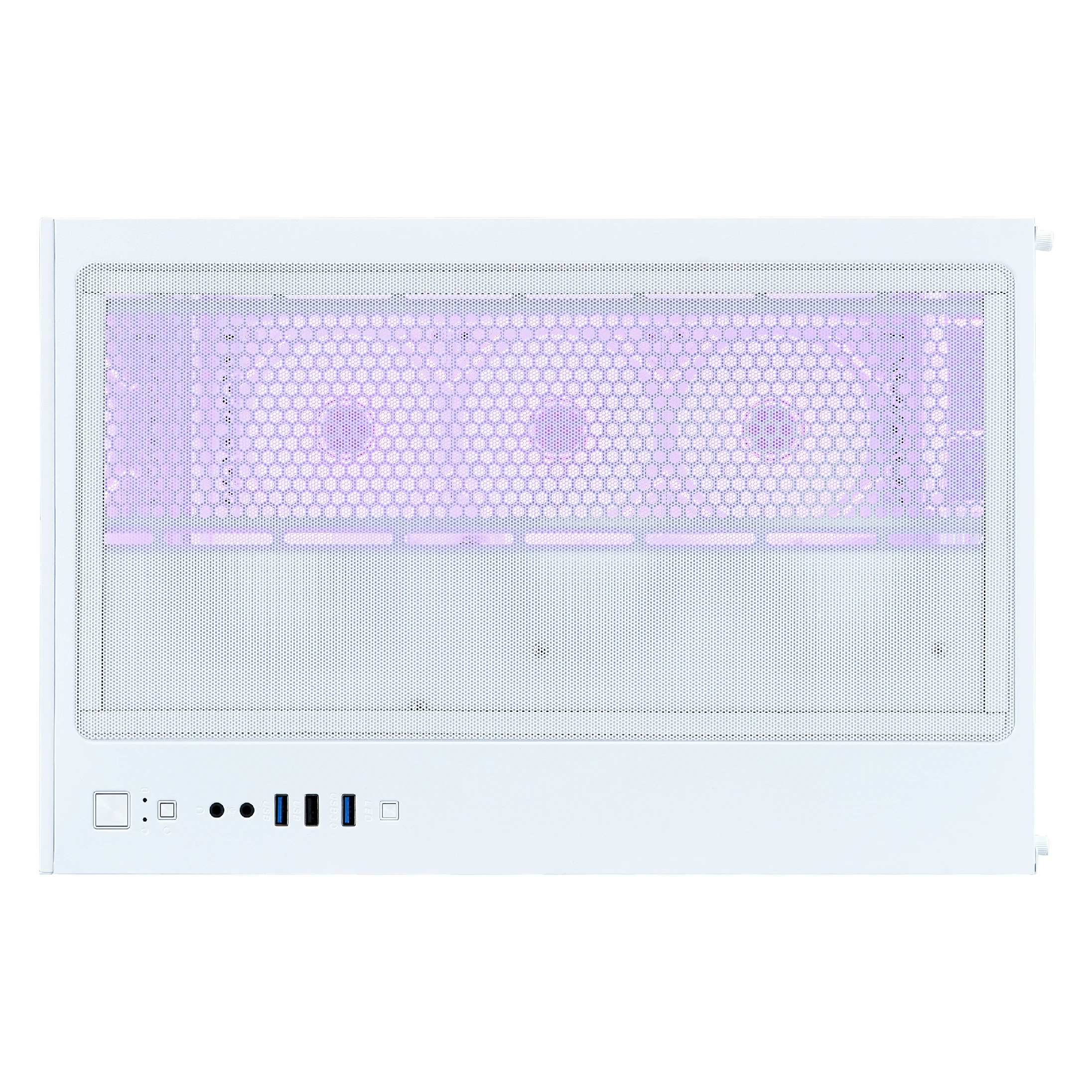 1stPlayer кутия Case ATX - MEGAVIEW MV8 White - 7 x 120 mm A-RGB fans included