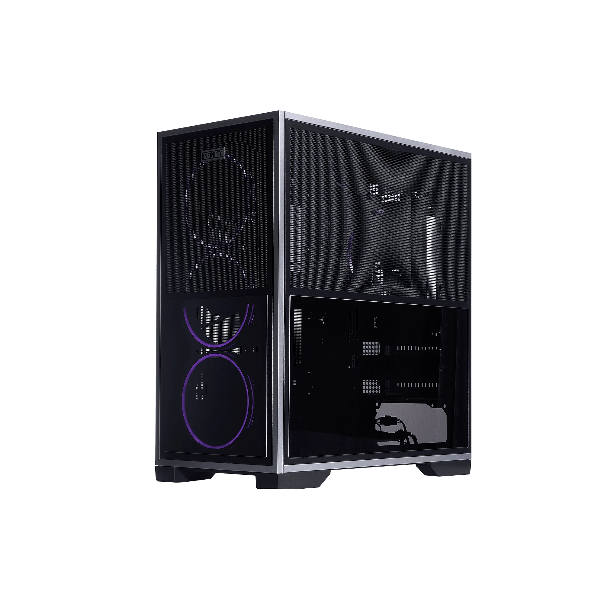Кутия 1stPlayer IF8 Black Case EATX 4 x 140 mm ARGB fans included, USB-C