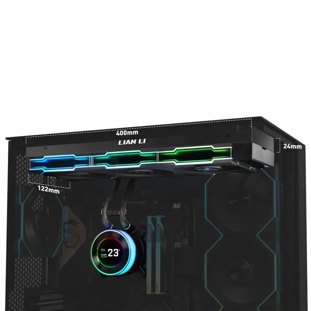 Охладител за процесор Lian Li HydroShift II LCD-C 360TL ARGB - Разопакован