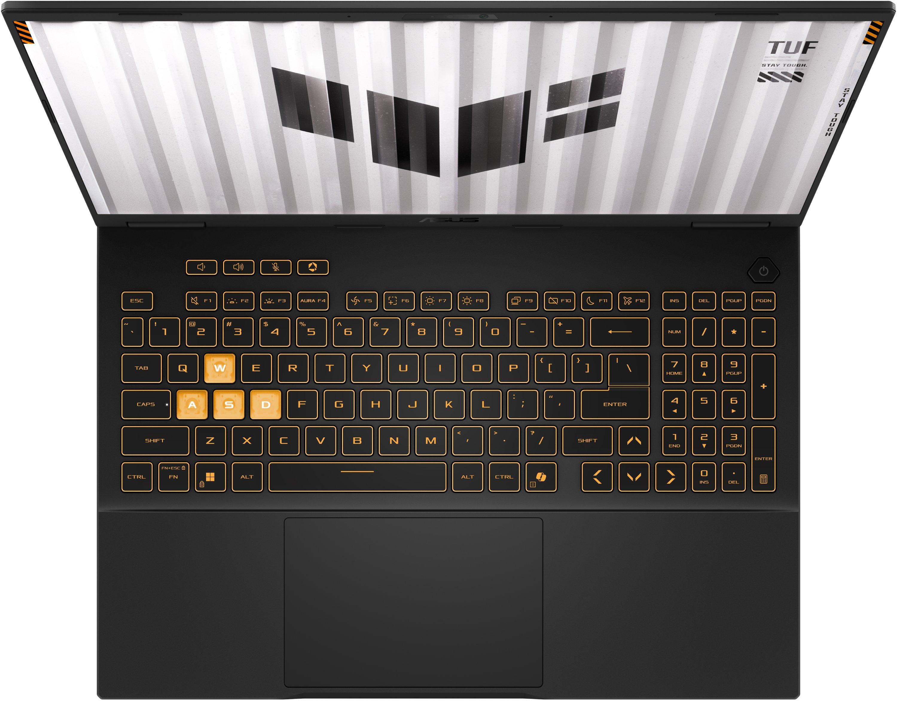 Лаптоп ASUS TUF Gaming F16 2025 FX608JPR-QT026 - 16" FullHD+ Intel Core i7-14650HX, 16GB DDR5, 1TB SSD, RTX 5070 8GB GDDR7