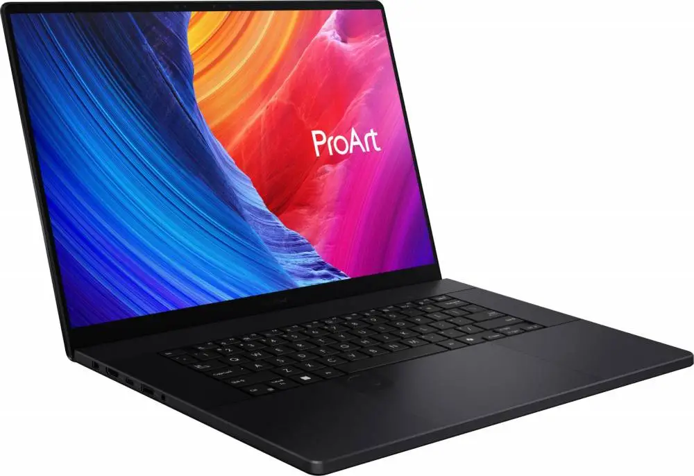 Лаптоп ASUS ProArt Studiobook P16 OLED H7606WP-RJ083X - 16" OLED Touchscreen, AMD Ryzen AI 9 HX 370, 64GB RAM, 4TB SSD, RTX 5070 8GB GDRR7