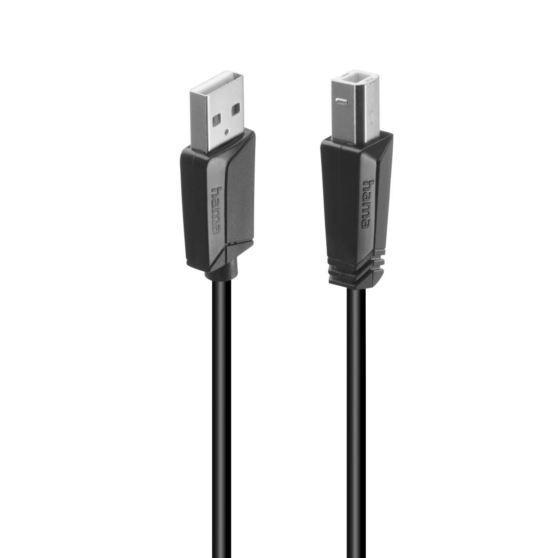 HAMA Кабел А-В, USB 2.0, 480 Mbit/s, 3 m
