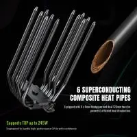 Охладител за процесор Gamemax Sigma 620 LCD Black ARGB CPU Cooler