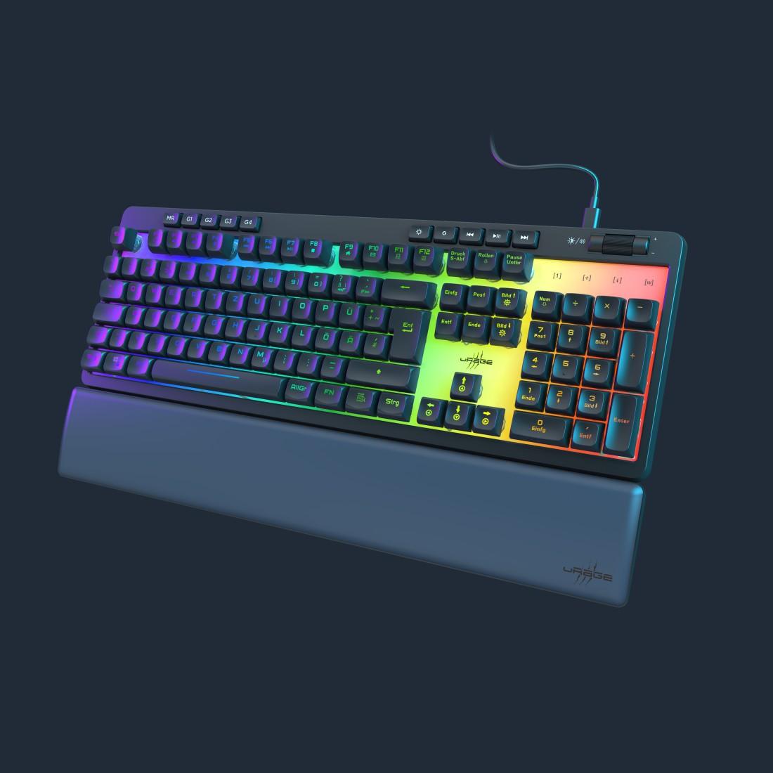 HAMA uRage Геймърска клавиатура "Exodus 515 Illuminated", черна