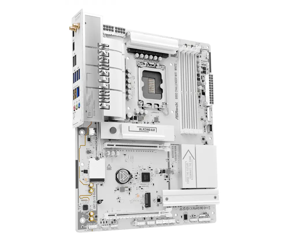 Дънна платка Asrock B860 CHALLENGER White WIFI LGA1851
