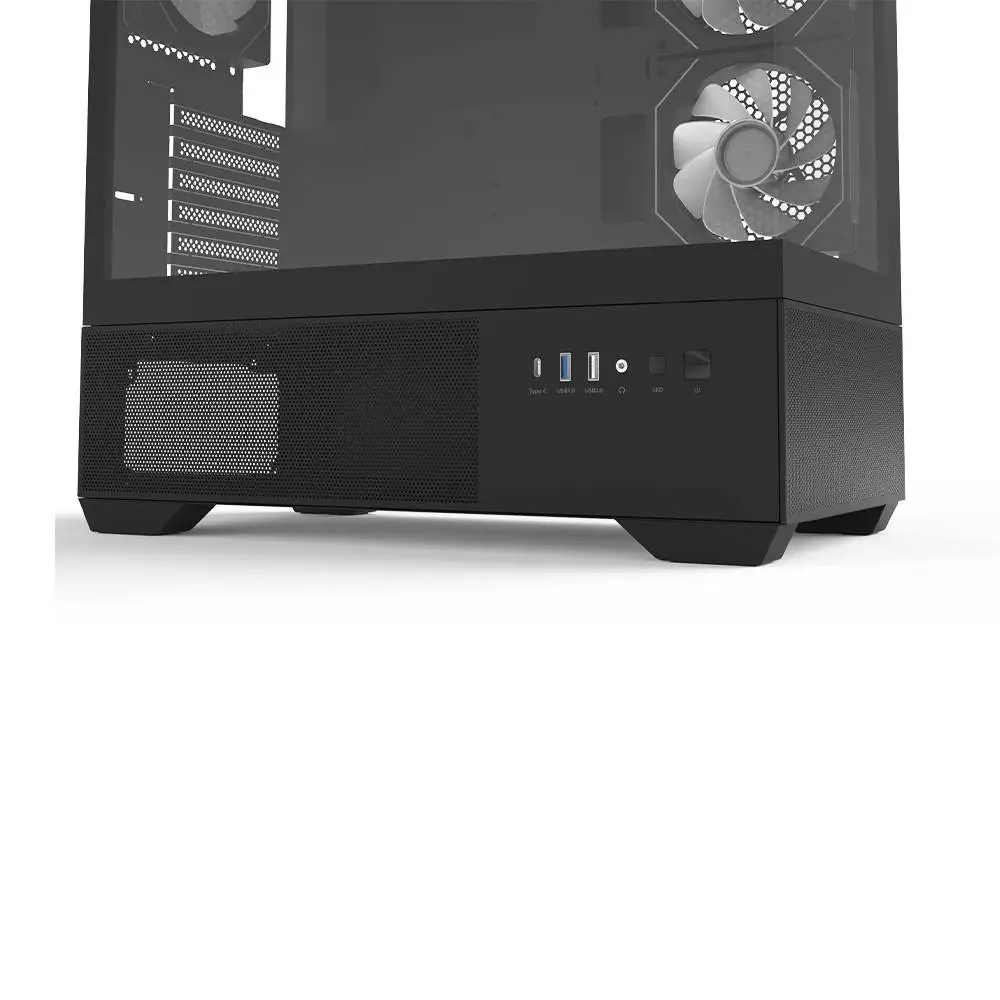 Zalman кутия Case ATX - Chronix BLACK V2 - 3 x 120 mm A-RGB, USB-C, Tempered Glass