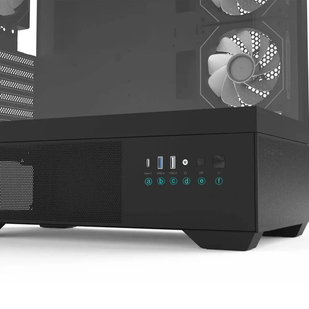 Zalman кутия Case ATX - Chronix BLACK V2 - 3 x 120 mm A-RGB, USB-C, Tempered Glass