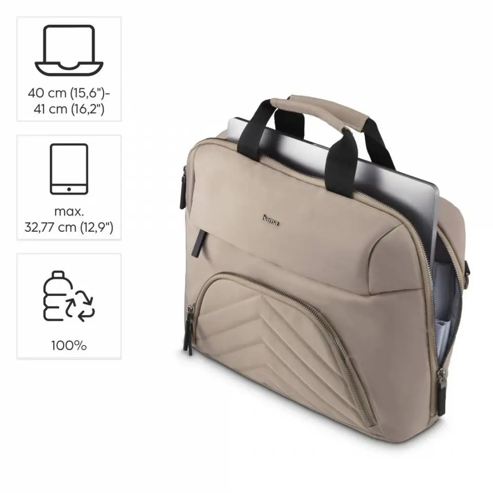 HAMA Чанта за лаптоп "Premium Lightweight", 40 - 41 см (15.6"- 16.2"), бежов
