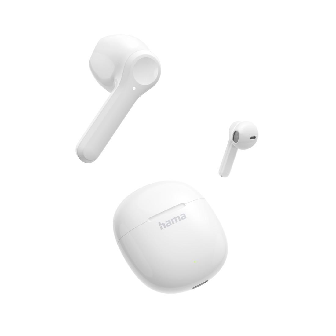 Hama Блутут слушалки "Action One", TWS, Earbuds, бял