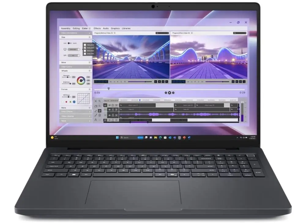 Лаптоп Dell Pro Max 16 MC16250, Intel Ultra 7 265H, vPro Enterprise (24MB, 16 cores, up to 5.30 GHz Turbo), 16" FHD+ LCD with 300 nits, 32GB: 2x16GB, DDR5, 5600 MT/s, 1TB SSD Gen4, UMA graphic card, FHD HDR IR CAM, Wi-Fi 7, FPR, backlit,  Win 11 Pro, 3Y PS