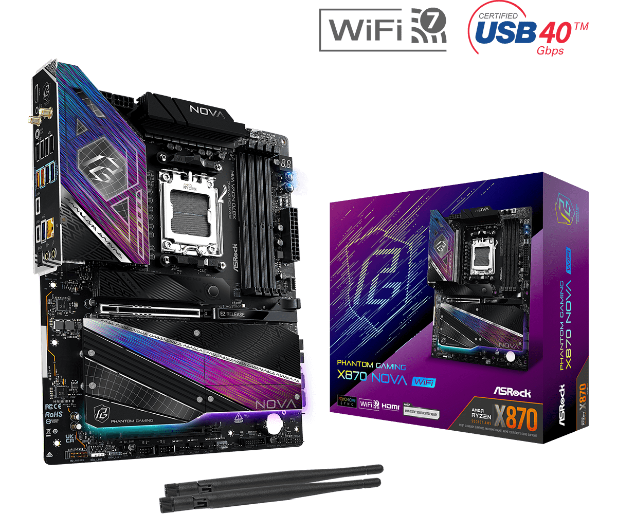 Дънна платка Asrock X870 PG NOVA WIFI AM5