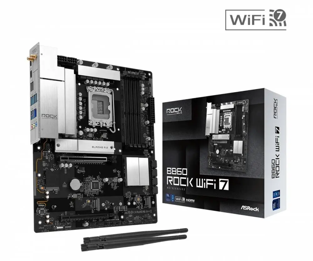 Дънна платка Asrock B860 ROCK WIFI 7 LGA1851