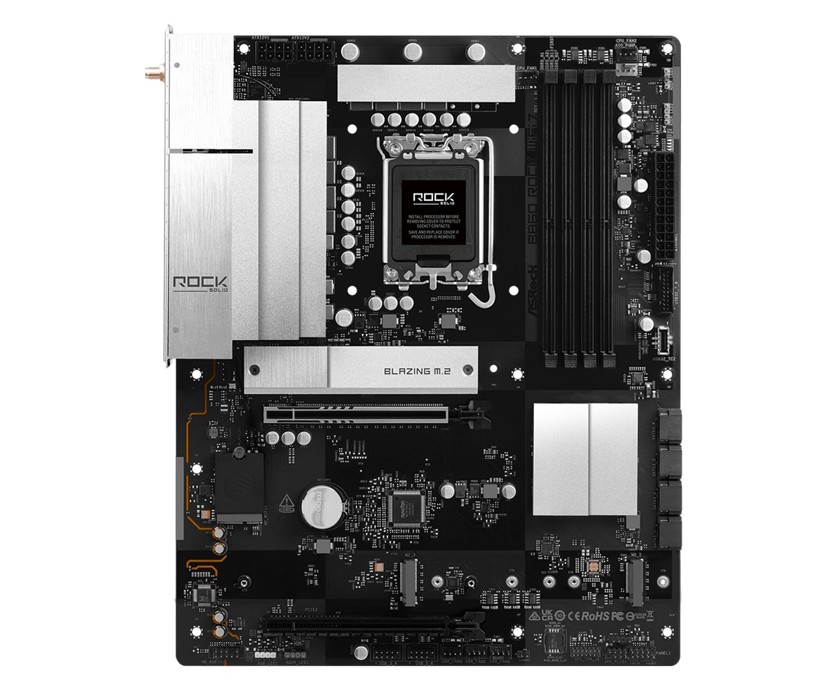 Дънна платка Asrock B860 ROCK WIFI 7 LGA1851