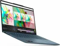 Лаптоп LENOVO Yoga Pro 7 AMD Ryzen AI 7 350 14.5inch OLED 500N 90Hz 32GB DDR5 1TB W11H Tidal Teal - 83KG000QBM